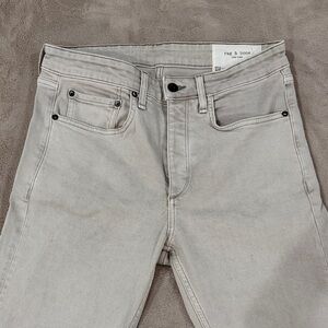 Rag & Bone Men's Light Warm Gray Slim Jeans Size 32
